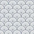 Patch Boho Flower Seamless Pattern. Mandala patchwork,