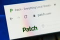 Patch.com Web Site. Selective focus.