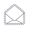 patch of envelope mail communication open