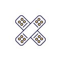 patch icon. Element of simple colored web icon for mobile concept and web apps. Isolated patch icon can be used for web and mobile Royalty Free Stock Photo