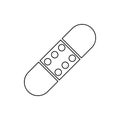 patch icon. Element of web for mobile concept and web apps icon. Thin line icon for website design and development, app Royalty Free Stock Photo