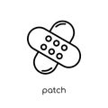 Patch icon. Trendy modern flat linear vector Patch icon on white