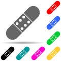 patch multi color style icon. Simple thin line, outline vector of web icons for ui and ux, website or mobile application Royalty Free Stock Photo