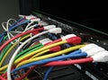 Patch panel. Royalty Free Stock Photo