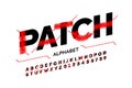 Patched font design