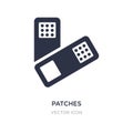 patches icon on white background. Simple element illustration from Beauty concept