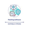 Patching software concept icon