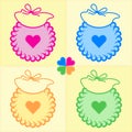 Patchwork bibs Royalty Free Stock Photo