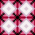 Patchwork decorative seamless pattern bright background