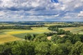 Patchwork landscape in Poland Royalty Free Stock Photo