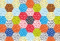 Patchwork floral ornaments