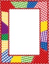 Patchwork Frame, Brights Royalty Free Stock Photo