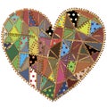 Patchwork heart