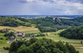 Patchwork landscape in Poland Royalty Free Stock Photo