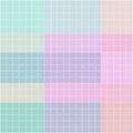 A patchwork pattern of colored blocks each comprised of multiple Royalty Free Stock Photo