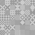 Patchwork pattern seamless. Quilt ornament. Quilted Blanket text