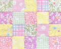 Patchwork Quilt , Basic pattern square