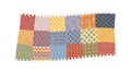 Patchwork Quilt Texture Colorful, vector design Generative AI Royalty Free Stock Photo