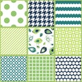 Patchwork repeating vector background