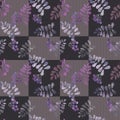 Patchwork retro autumn floral pattern texture background Royalty Free Stock Photo