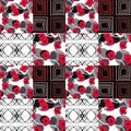Patchwork seamless pattern ornament floral background Royalty Free Stock Photo