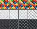 Patchwork set seamless patterns Royalty Free Stock Photo