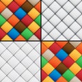Patchwork set seamless patterns Royalty Free Stock Photo