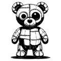 Patchwork Teddy Bear Royalty Free Stock Photo