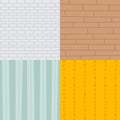 Patchwork textile brick texture seamless clothes pattern background tile decorative ornament design vector illustration.