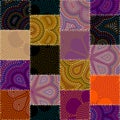 Patchwork textile pattern. Seamless quilting design background. Royalty Free Stock Photo