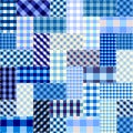 Patchwork textile pattern. Seamless quilting design background. Royalty Free Stock Photo