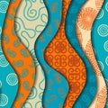 Patchwork textile pattern. Seamless quilting design background.