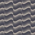 Patchwork Wavy Structure Seamless Pattern Vector Dot Work Abstract Background Royalty Free Stock Photo
