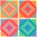 PatchworkMulticolorPattern Royalty Free Stock Photo