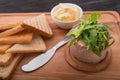 Pate, bread and butter