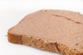 Pate on bread Royalty Free Stock Photo