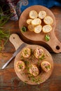 Pate with bruschetta Royalty Free Stock Photo