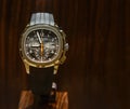 Patek Philippe Aquanaut 5968A chronograph stainless steel Swiss watch displayed in a store