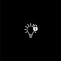 Patent idea icon isolated on dark background