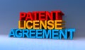Patent license agreement on blue
