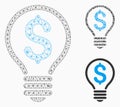 Patent Vector Mesh Wire Frame Model and Triangle Mosaic Icon Royalty Free Stock Photo