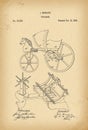 1869 Patent Velocipede Bicycle history invention