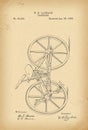 1869 Patent Velocipede Bicycle history invention