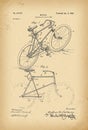 1900 Patent Velocipede Bicycle history invention