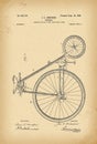 1899 Patent Velocipede Bicycle history invention