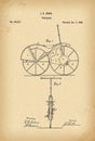 1869 Patent Velocipede Bicycle history invention