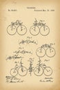 1869 Patent Velocipede Bicycle history invention