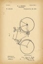 1890 Patent Velocipede Bicycle
