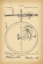 1894 Patent Velocipede Bicycle Unicycle history invention