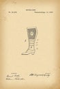1897 Patent Velocipede boot Bicycle archive history invention